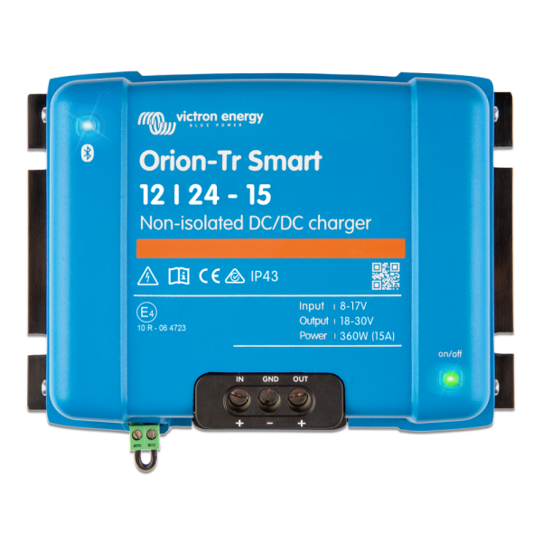 Orion-Tr Smart 12/24-15A Non-isolated DC-DC charger - Orion tr smart 12 24 15 non isolated top  - VIORI122436140