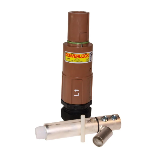 PowerLock LineDrain connector - Powerlock connectoren linedrain 400a bruin - FRITT01003