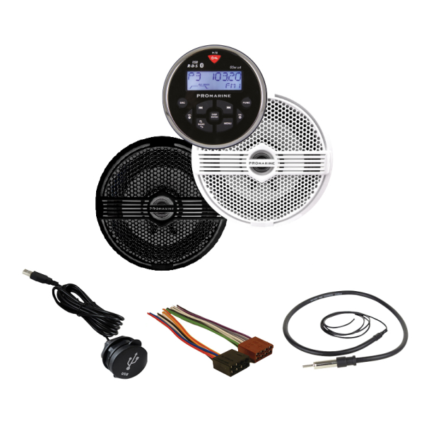 LTC PROmarine set 1111 - zwart - Promarine speaker 3102 - LTC-3102