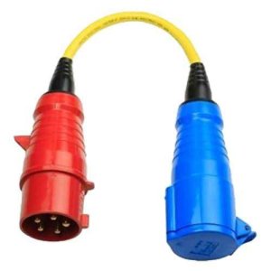 Adapterkabel 32A/3 naar enkele ph.-CEE-stekker 5P/CEE-koppeling 3P - Shp307700300 - VISHP307700300