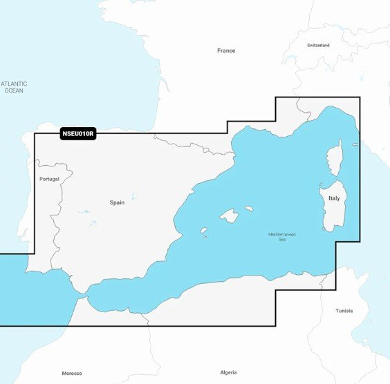 Garmin Navionics+ NSEU010R - Spanje, Middellandse Zee-kust - St010 c1237 20 - ST010-C1237-20