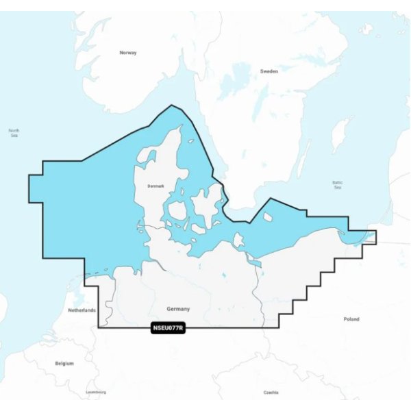 Garmin Navionics+ NSEU077R Denemarken, Duitsland en kust van Polen - St010 c1243 20 - ST010-C1243-20