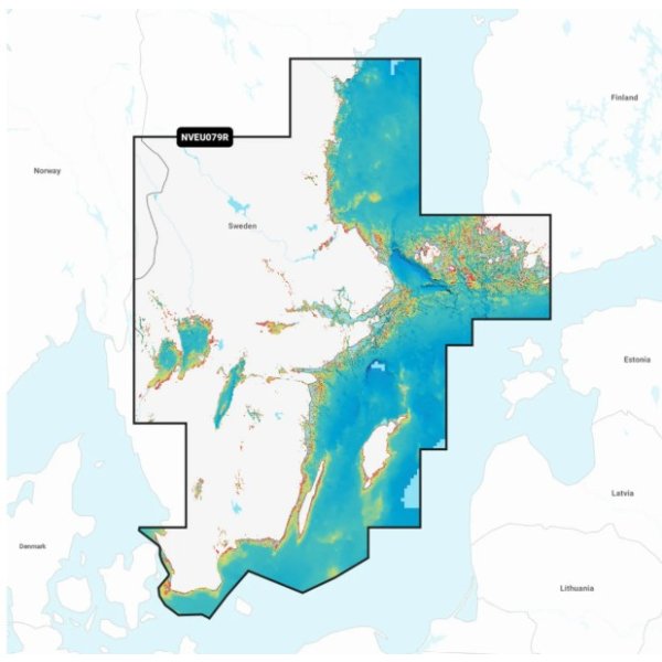 Garmin Navionics Vision+ NVEU079R Zweden, zuidoost - St010 c1247 00 - ST010-C1247-00