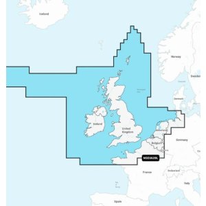 Garmin Navionics+ NSEU628L - Verenigd Koninkrijk, Ierland en Nederland - St010 c1271 20 - ST010-C1271-20