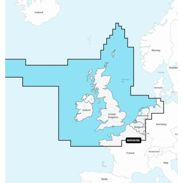 Garmin Navionics+ NSEU628L - Verenigd Koninkrijk, Ierland en Nederland - St010 c1271 20 - ST010-C1271-20
