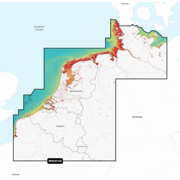 Navionics Platinum+ NPEU076R - Benelux en Duitsland, West - St010 c1321 40 - ST010-C1321-40