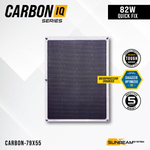 Carbon IQ 82W - Sunbeamsystem sunbeam system canvas bimini solar panel carbon iq carbon 79x55 cover - SB-CARBON-79x55