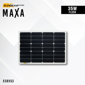 MAXA 35W Flush - Sunbeamsystem sunbeam system extra durable surface solar panel maxa 35w x38x53 - SB-X38x53