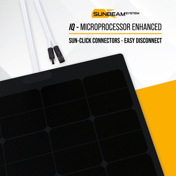 Tough G8 Performance IQ 86W Black - Sunbeamsystem sunbeam system extra durable walkable surface solar panel tough iq microprocessor enhanced black 3 - SB-TP8-BLK-81x54-IQ