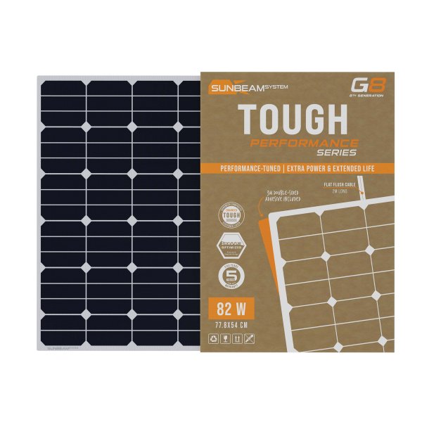 Tough G8 Performance 82W - Sunbeamsystem sunbeam system extra durable walkable surface solar panel tough performance tp8 78x54 box - SB-TP8-78x54