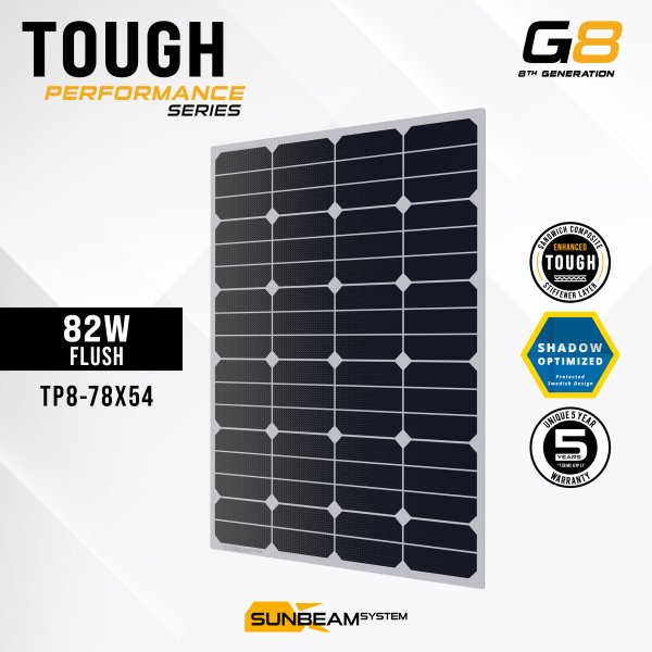Tough G8 Performance 82W - Sunbeamsystem sunbeam system extra durable walkable surface solar panel tough performance tp8 78x54 cover 1 - SB-TP8-78x54