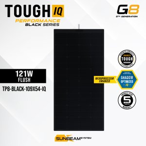 Tough G8 Performance IQ 121W Black - Sunbeamsystem sunbeam system extra durable walkable surface solar panel tough performance tp8 black 109x54 iq black cover - SB-TP8-BLK-109x54-IQ