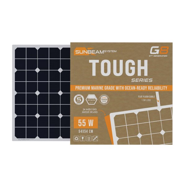Tough G8 55W - Sunbeamsystem sunbeam system extra durable walkable surface solar panel tough t8 54x54 front box - SB-T8-54x54