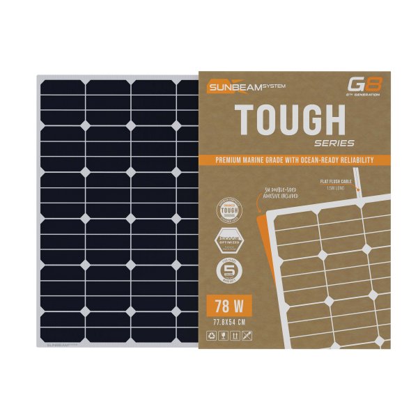 Tough G8 78W - Sunbeamsystem sunbeam system extra durable walkable surface solar panel tough t8 78x54 front box - SB-T8-78x54