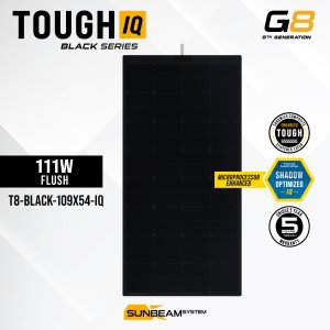 Tough G8 IQ 111W Black - Sunbeamsystem sunbeam system extra durable walkable surface solar panel tough t8 black 109x54 iq cover - SB-T8-BLK-109x54-IQ