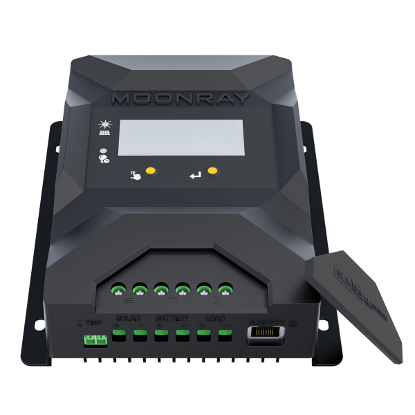 MoonRay 160 MPPT Shadow Optimized - Weat - Sunbeamsystem sunbeam system solar charge regulator for solar panel moonray 160 160w mppt connection view - SB-MoonRay160-G2