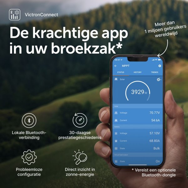 BlueSolar MPPT 150/45 - Victronconnect mppt app 3 - VISCC115045222