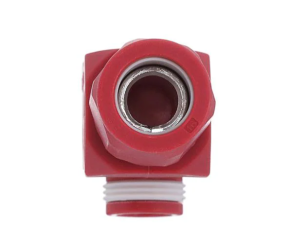Amphenol Industrial 5.7 mm Surlok Plus Plug - Voedingsconnectoren voor zware belasting 57mmsl plug rt ang seal25mm sq rood slppa25bsr 6 - VISLPPA25BSR
