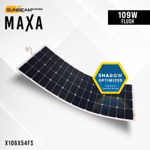 Maxa 109W Flush zonnepaneel - X106x54fs - SB-X106x54FS