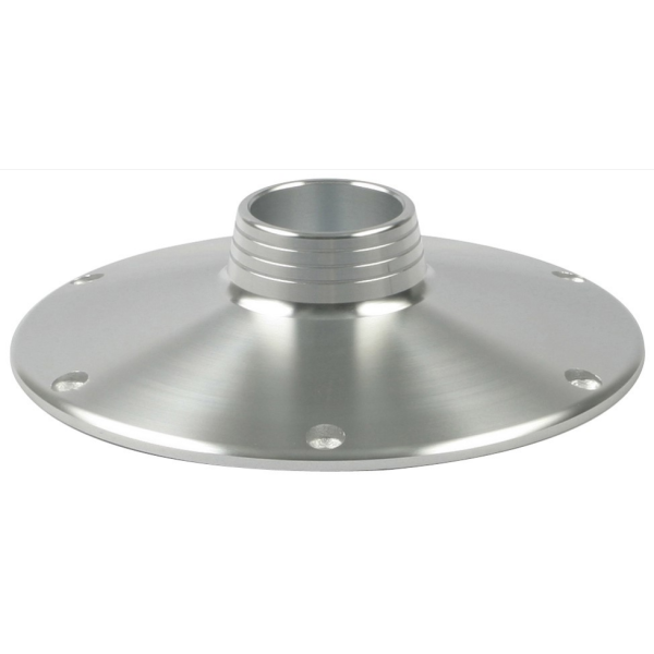 Zwaardvis opbouwvoet voor Zwaardvis zuil 60 mm. Opbouwvoet 60. geanodiseerd - Z64075 - ZWZ.64075